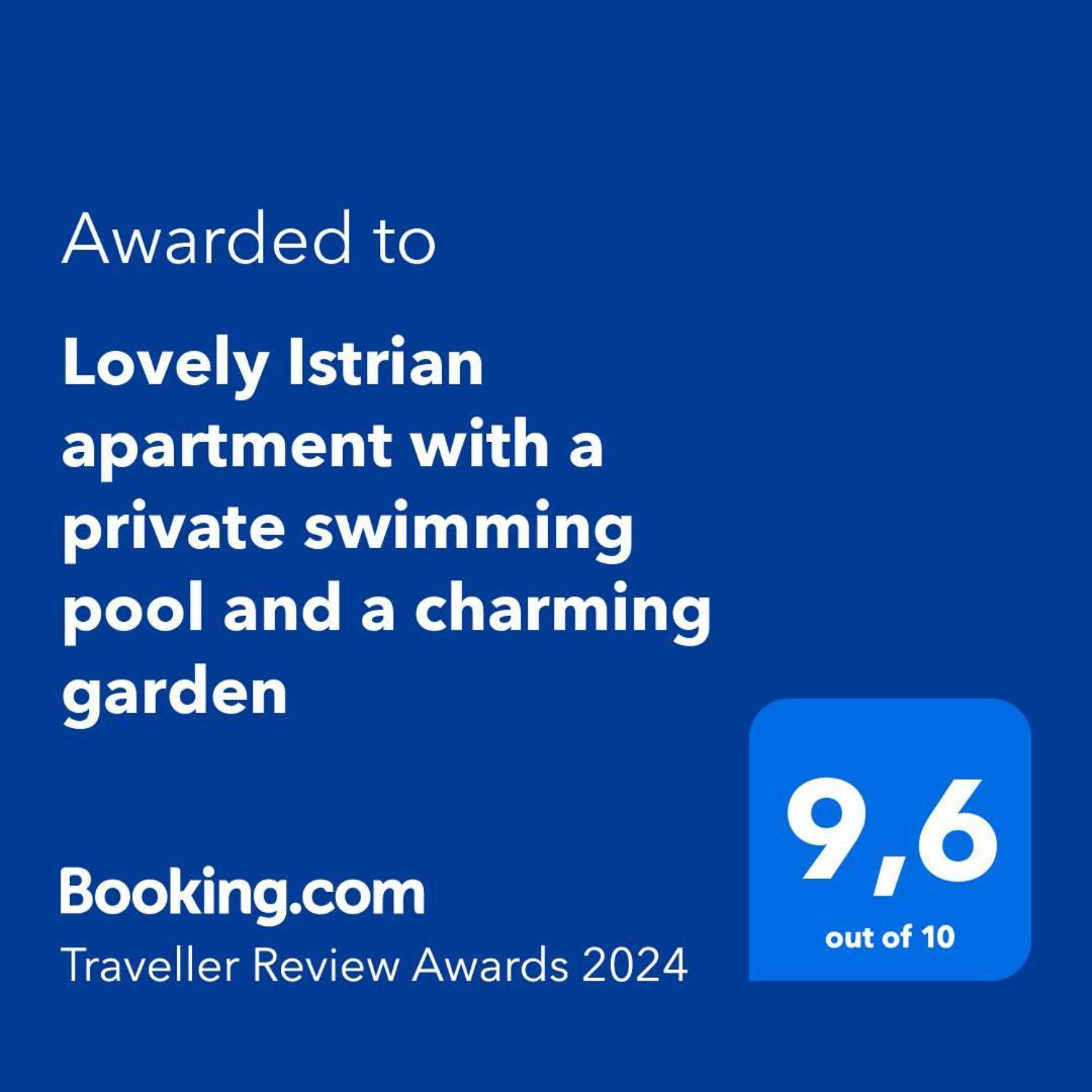 Lovely Istrian Apartment With A Private Swimming Pool And A Charming Garden Банджоле Экстерьер фото